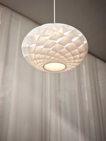 Ovale LED-Pendelleuchte Patera, Lampenschirm: PVC-Folie, Baldachin: Aluminium, verchromt, Acr, Mit Leuchtmittel, 3.000 K, Ø 50 x H 36 cm