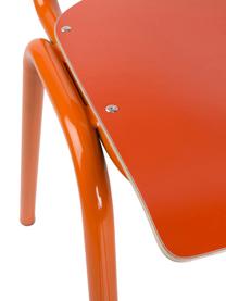 Silla Back to School, Patas: metal, pintado en polvo, Naranja, An 43 x F 49 cm