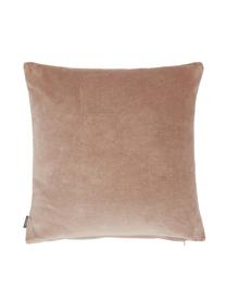 Coussin 45x45 velours Pintuck, Vieux rose