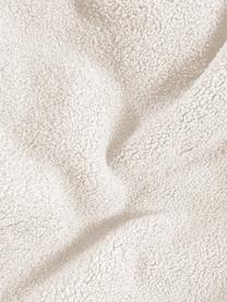 Fauteuil poire en tissu bouclé Woolly, Bouclé blanc cassé, larg. 70 x prof. 80 cm