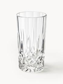 Longdrinkgläser George mit Kristallrelief, 4 Stück, Transparent, Ø 8 x H 15 cm, 380 ml