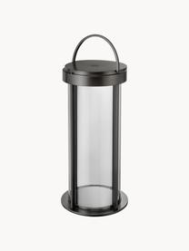 Lampada da tavolo portatile da esterno a LED con luce regolabile Mituro, Struttura: alluminio verniciato a po, Trasparente, nero, Ø 17 x Alt. 35 cm