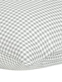 Taie d'oreiller 65x65 coton Scotty, 2 pièces, Coton, Gris clair/blanc, 65 x 65 cm