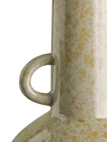 Große Vase Linn aus Steingut, Steingut, Beige, Ø 17 x H 41 cm