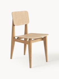 Krzesło z drewna dębowego C-Chair, Drewno dębowe, Drewno dębowe, S 41 x G 53 cm