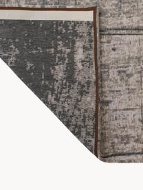 Tappeto di design a pelo corto Griff, Retro: misto cotone, rivestito i, Tonalità grigie, Larg. 80 x Lung. 150 cm (taglia XS)