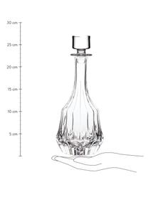 Decanter in cristallo con rilievo Adagio 1 L, Cristallo, Trasparente, Ø 12 x Alt. 27 cm, 1 L