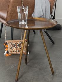 Okrúhly odkladací stolík z kovu Frost, Odtiene zlatej, medená, Ø 39 x V 45 cm