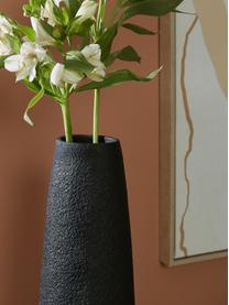 Große Deko-Vase Elegance, Polyresin, Schwarz, Ø 14 x H 46 cm