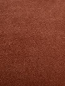Fluwelen bank Magnolia (3-zits) met metalen poten, Bekleding: fluweel (100% polyester), Poten: gepoedercoat metaal, Fluweel rood, B 245 x D 94 cm