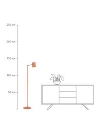 Leselampe Marseille in Terrakotta, Lampenschirm: Metall, beschichtet, Lampenfuß: Metall, beschichtet, Terrakotta, 40 x 141 cm