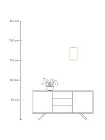 Bilderrahmen Accent, Rahmen: Aluminium, beschichtet, Front: Glas, Rückseite: Mitteldichte Holzfaserpla, Messingfarben, 21 x 30 cm