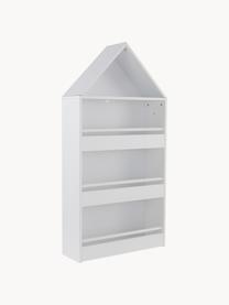 Bibliothèque pour enfant Belize, MDF, Bois, blanc laqué, larg. 60 x haut. 120 cm