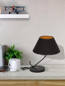 Designová noční stolní lampa Victoria, Černá, zlatá
