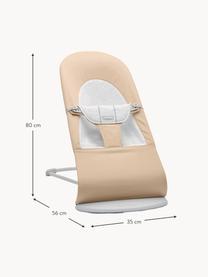 Babywippe Balance Soft, Gestell: 79 % Metall, 21 % Kunstst, Hellbeige, Hellgrau, B 35 x T 56 cm