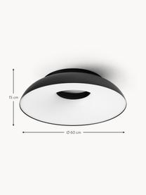 Lampa sufitowa LED z funkcją przyciemniania Maggiolone, Aluminium lakierowane, Czarny, Ø 60 x W 15 cm