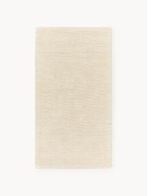 Handgewebter Baumwollteppich Lora, 100 % Baumwolle, GRS-zertifiziert, Hellbeige, B 80 x L 150 cm (Größe XS)