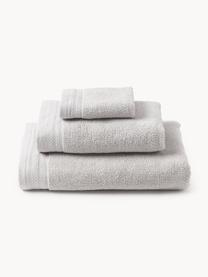 Komplet ręczników z bawełny organicznej Premium, różne rozmiary, Jasny szary, Komplet z różnymi rozmiarami