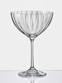 Coupe à champagne cristal Luisa, 6 pièces, Verre cristal, Transparent, Ø 12 x haut. 18 cm, 340 ml