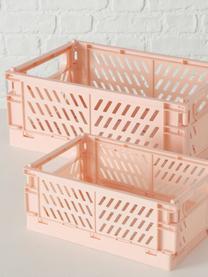 Aufbewahrungsboxen-Set Malmo, 2-tlg., Kunststoff, recycelt, Rosa, Set mit verschiedenen Größen
