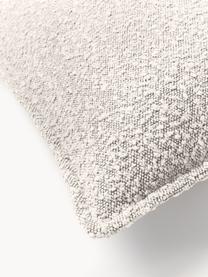 Coussin canapé en tissu bouclé Lennon, Bouclé blanc cassé, larg. 70 x long. 70 cm