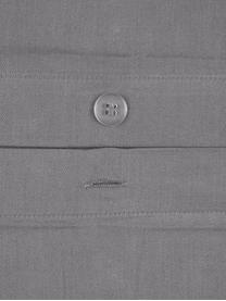 Baumwollsatin-Kissenbezug Comfort in Dunkelgrau, 50 x 70 cm, Webart: Satin, leicht glänzend Fa, Dunkelgrau, B 50 x L 70 cm