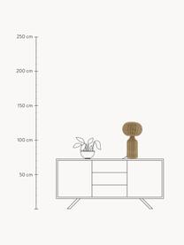 Lámpara de mesa grande de ratán Vinka, Lámpara: ratán, Cable: plástico, Beige, Ø 30 x Al 54 cm