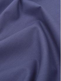 Pościel z bawełny Weekend, Ciemny niebieski, 155 x 220 cm + 1 poduszka 80 x 80 cm
