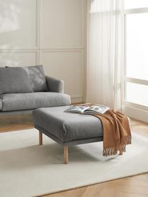Sofa-Hocker Adrian, Bezug: 47 % Viskose, 23 % Baumwo, Gestell: Sperrholz, Webstoff Grau, B 90 x T 90 cm