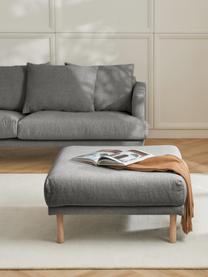 Sofa-Hocker Adrian, Bezug: 47 % Viskose, 23 % Baumwo, Gestell: Sperrholz, Webstoff Grau, B 90 x T 90 cm