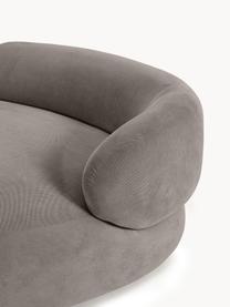 Sofa Alba (3-Sitzer), Bezug: 97% Polyester, 3% Nylon D, Gestell: Massives Fichtenholz, Bir, Füße: Kunststoff Dieses Produkt, Webstoff Taupe, B 235 x T 114 cm, Rückenlehne links