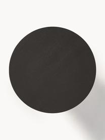 Okrągły stolik pomocniczy Nele, Blat: płyta pilśniowa średniej , Noga: lite drewno jesionowe z c, Drewno naturalne lakierowane na ciemno, Ø 60 x W 51 cm