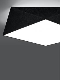 Deckenleuchte Clarity, Kunststoff (PVC), Schwarz, Ø 30 x H 15 cm