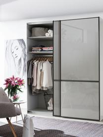 Armoire Montreal, 2 portes coulissantes, Gris clair, larg. 200 x haut. 217 cm