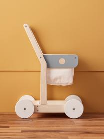 Spielzeug Shopping Cart, Holz, Textil, Mehrfarbig, B 29 x H 50 cm