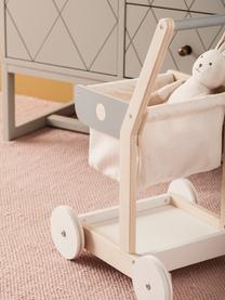 Spielzeug Shopping Cart, Holz, Textil, Mehrfarbig, B 29 x H 50 cm