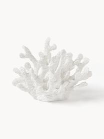 Pieza decorativa de diseño Coral, Poliresina, Blanco, An 22 x Al 17 cm