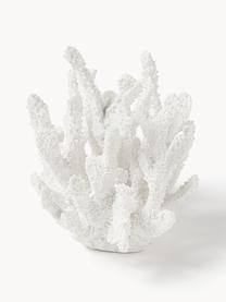 Designová dekorace Coral, Polyresin, Bílá, Š 22 cm, V 17 cm