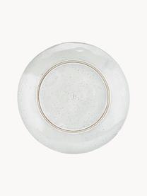 Assiettes plates faites main Nordic Sand, 4 pièces, Grès cérame, Gris clair, chiné, Ø 26 x haut. 3 cm