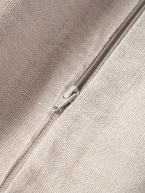 Funda de cojín de lino con flecos Luana, 100% lino

Por naturaleza, el lino tiene un tacto bastante aspero y un aspecto arrugado natural.
La alta resistencia al desgarro hace que el lino sea muy resistente, Beige claro, An 40 x L 40 cm