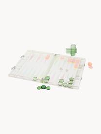Backgammon Sherbert, Plástico, Transparente, rosa claro, verde, An 54 x Al 41 cm