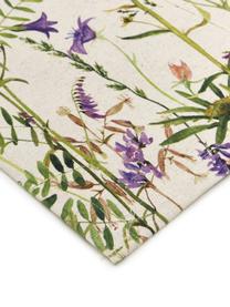 Tafelloper Biene met bloemen motief, 85% katoen, 15% linnen, Beige, multicolour, B 40 x L 145 cm