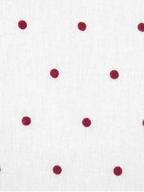Flanell-Bettwäsche Betty, gepunktet, Webart: Flanell Flanell ist ein s, Weiß, Rot, 200 x 200 cm + 2 Kissen 80 x 80 cm