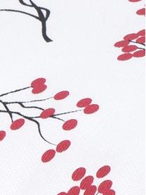 Funda de almohada de percal a cuadros Juna, 100% algodón, Rojo, blanco, negro, An 40 x L 40 cm