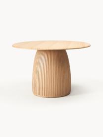 Okrúhly jedálenský stôl s drážkovanou štruktúrou Nelly, rôzne veľkosti, Dubová dyha s MDF-doskou strednej hustoty, s FSC certifikátom, Dubové drevo, Ø 140 cm