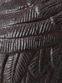 Set 2 oggetti decorativi Crano, Metallo rivestito, Marrone scuro, Larg. 20 x Alt. 53 cm