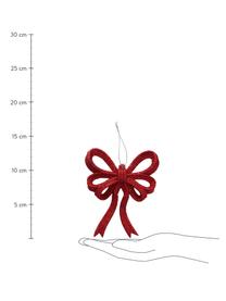 Sada ozdob na stromeček Yva, 2 díly, Červená, Š 11 cm, V 14 cm