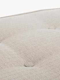 Banc bout de lit avec coussins Mia, Tissu beige, larg. 115 x haut. 61 cm