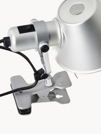 Klemm-Schreibtischlampe Tolomeo Pinza, Lampenschirm: Aluminium, beschichtet, Gestell: Aluminium, beschichtet, Silberfarben, Ø 18 x H 23 cm