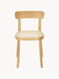 Holzstühle Richie mit Wiener Geflecht, 2 Stück, Sitzfläche: Rattan, Gestell: Eschenholz, massiv Dieses, Beige, Eschenholz, B 45 x H 75 cm